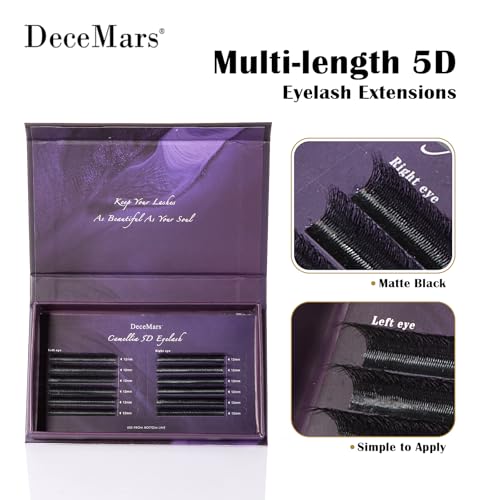 DeceMars 5D Camellia Eyelash Extensions 8-13mm Mix C Curl