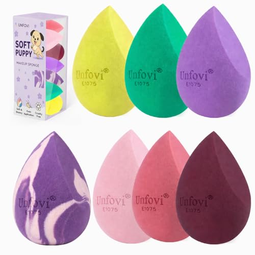 7-Pack Makeup Sponges, Latex-Free Beauty Blenders for Foundation