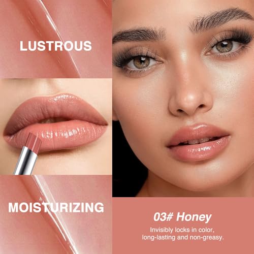 Honey Nude Tinted Lip Balm – Hydrating Lip Oil with Natural Shine