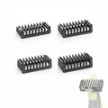 Double-Sided Guard Combs Compatible with O Blade QP2724 QP2520 QP2530 QP2620 QP2630 Pro 360 Series Facial Hair Clippers Beard Trimmer, 4 Combs of 1/2/3/5 mm Attachments Kit