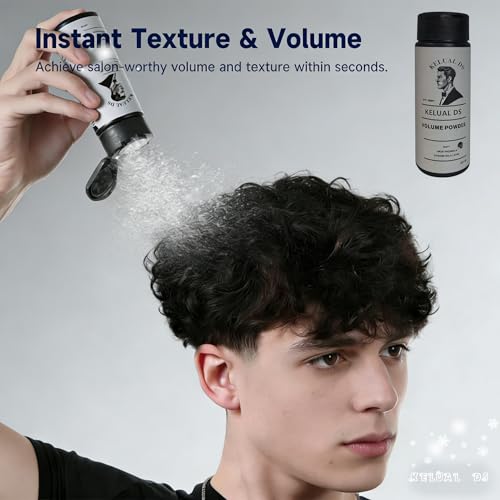 KELUAL DS Hair Texture Powder for Men - 1 Pack, Volumizing, Strong Hold, Non-Greasy Finish