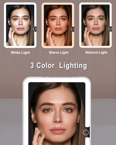 Travel LED Makeup Mirror 7x5 Rechargeable Portable