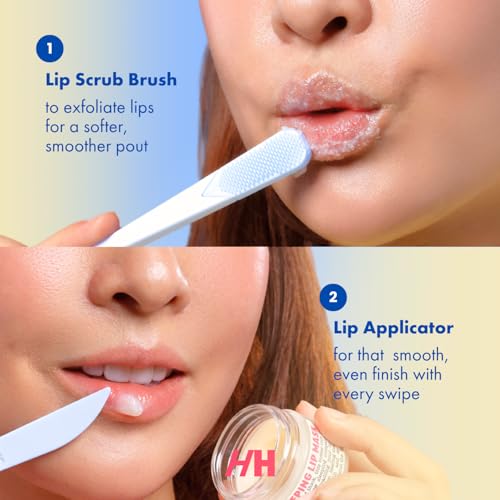 Handmade Heroes Silicone Lip Scrubber Brush (2-Pack) - Reusable Lip Exfoliator
