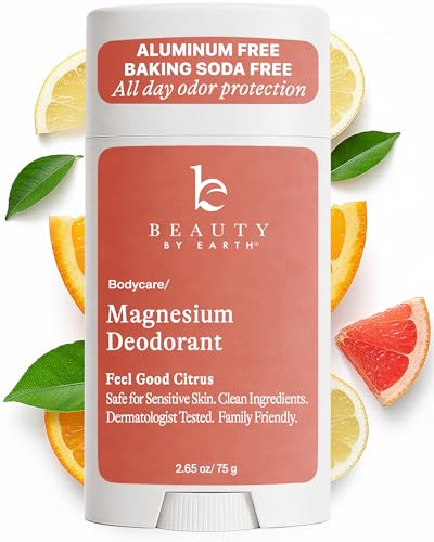 Feel Good Citrus Aluminum-Free Deodorant - Natural, Vegan, USA Made, 2.65 oz