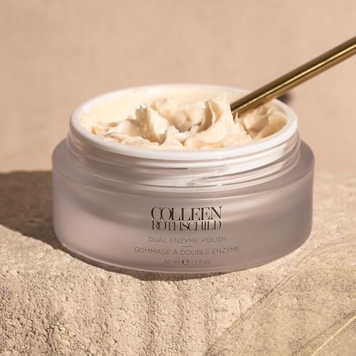 COLLEEN ROTHSCHILD Dual Enzyme Polish | Dual-Action Face Scrub | Resurface, Brighten and Soften | Made With AHAs and Fruit Enzymes (1.7 fl oz)