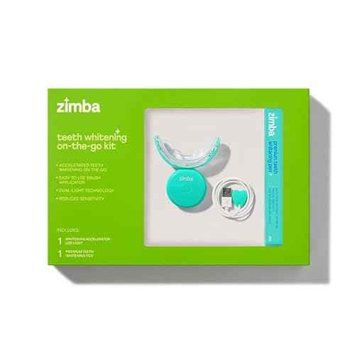 New Zimba Whitening On-The-go Kit | Cordless LED Accelerator Light and Whitening Pen