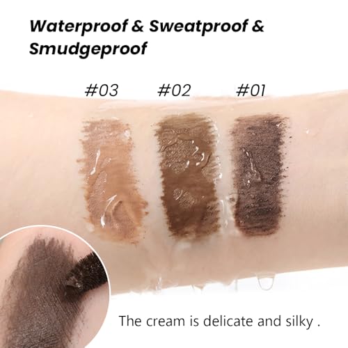 Amy's Diary 2pcs Brunette Brow Gel Set 01# Volumizing Waterproof Wax-Gel Hybrid