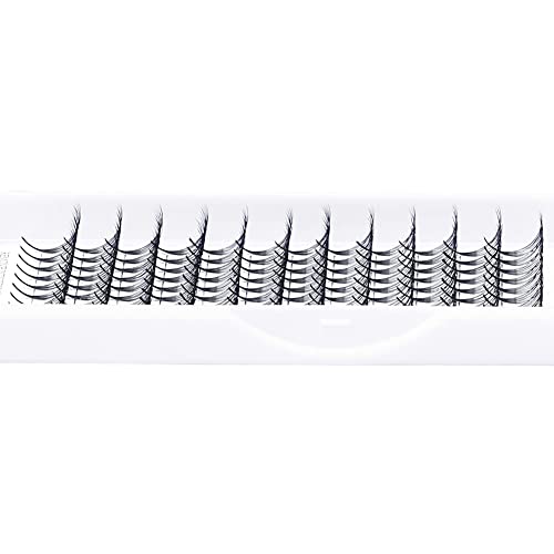 Premade Fans Eyelash Extensions 5D 6D 7D 8D 10D Volume Lash Extensions 0.07mm Thickness Short Stem heat bonded Premade Fans Russian Volume Pre-fanned Lash Extensions(10D-0.07-C, 8-14mm Mixed Tray)