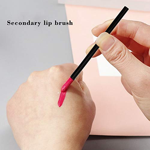 Disposable Lip Brushes Set - 200 Black Applicators for Lipstick & Gloss, Variation of THIS listing