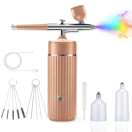 Cordless Airbrush Kit with 0.3mm Tip - Rechargeable Spray Gun