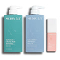 Medix 5.5 Glycolic Acid Body Wash + Collagen + Peptide Firming Cream + 3% Hyaluronic Acid Anti-Aging Booster Serum Set