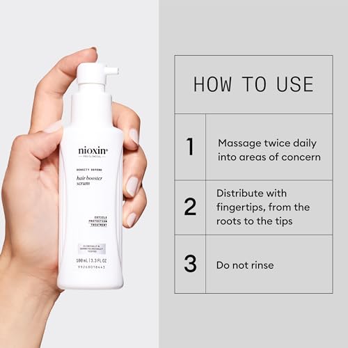 Nioxin Hair Booster Serum | Advanced Leave-In Hair Treatment| Strengthens and Conditions | 3.4 Fl oz.