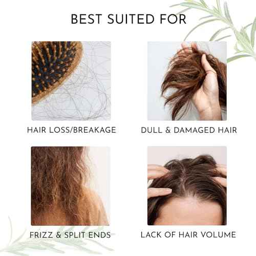 100% Natural Rosemary Hair & Scalp Oil ? Strengthens, Nourishes & Moisturizes ? Reduces Breakage & Frizz ? Handcrafted with Castor, Jojoba & Vitamin E ? All Hair Types (4oz)