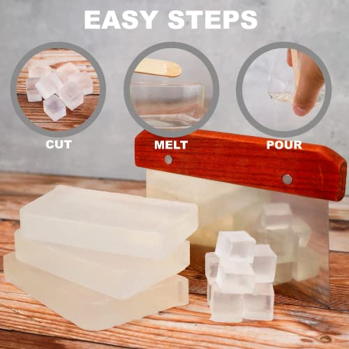 Primal Elements Honey Soap Base - Moisturizing Melt and Pour Glycerin Base for Crafting and Soap Making, Easy to Cut - 10 Pound