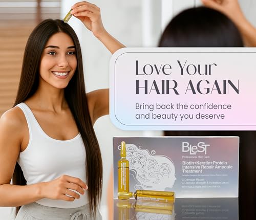 Intensive Repair Ampoules for Hair with Biotin Keratin Proteins