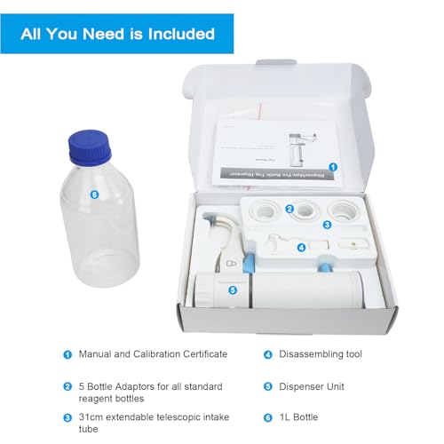 ONiLAB 1L Bottle Top Dispenser with Precision Calibration