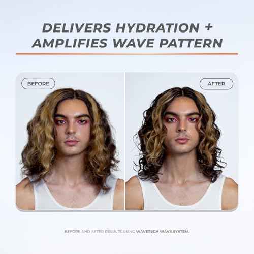 XMONDO Hair Wavetech Wave Enhancing Oil | Vegan Formula with Hemisqualane & Argan Oil for Enhanced Nourishment and Stronger Looking Hair, Waveflex Technology Nurtures Wave Patterns, 1.7 Fl Oz