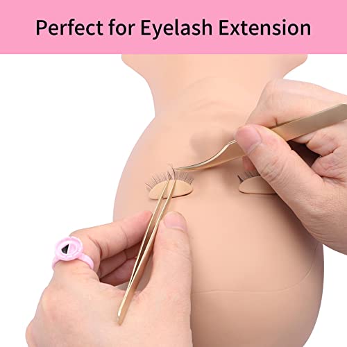 300 Pcs Glue Rings Smart Glue Holder for Eyelash Extensions, Easy Fanning Glue Cups for Volume Lashes, Pink