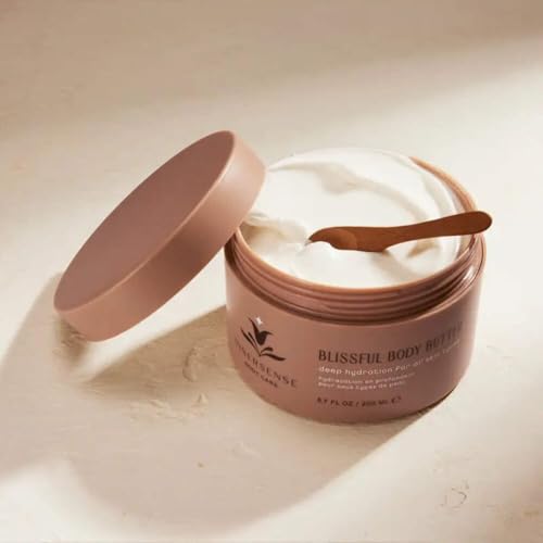 INNERSENSE Organic Beauty - Blissful Body Butter | Shea Butter, Vitamins B5, C + D for Nourished, Smooth, Soft Skin | Clean, Non-Toxic, Cruelty-Free | Paraben + Phthalate Free (6.7 fl oz | 200 ml)