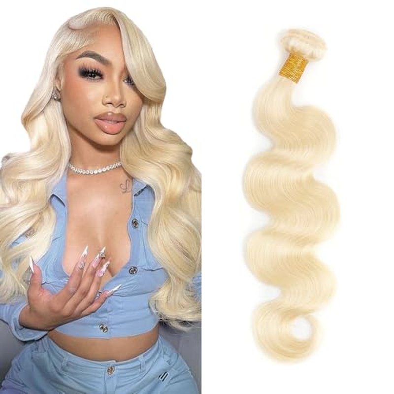 613 Blonde Body Wave Hair Bundles 28 Inch Brazilian Virgin
