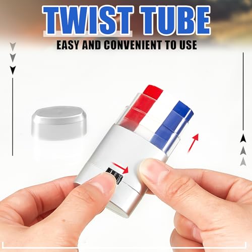 Maxcheck 3 Pcs Patriotic Eye Black Paint Sticks - Safe Sports
