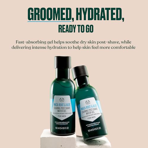 The Body Shop Maca Root & Aloe Post-Shave Water-Gel for Men ? Calms & Soothes ? Vegan ? 5.4 oz