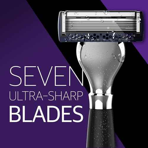 DORCO Pace Classic - Seven Blade Razor System with Pivoting Head and Premium Handle- 12 Pack Refill (No Handle)
