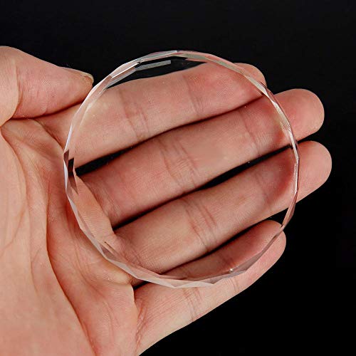 Round Glass Nail Art Palette for Mixing Nail Polish & Gel