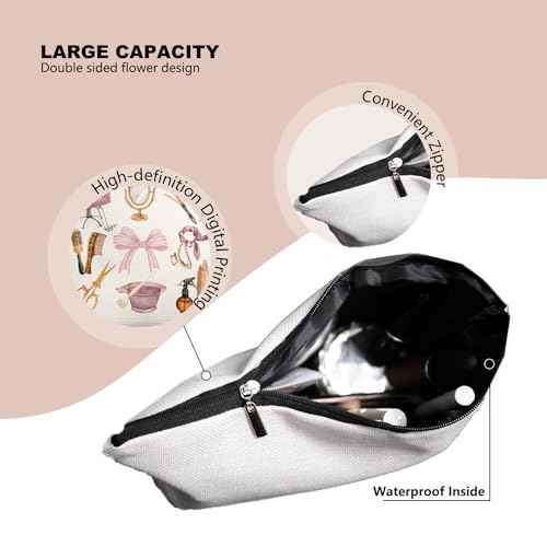 Hairstylist Gifts Women Makeup Bag Make Up Bag, Cosmetic Bags for Hairstylists, Hairdresser Gifts for Cosmetology Student Teen Girls