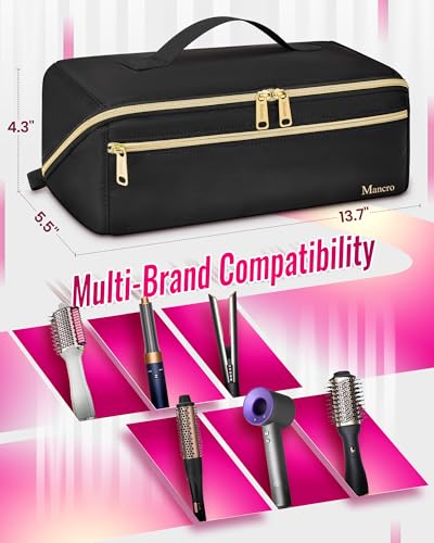Mancro Shark FlexStyle Hair Tool Travel Bag with Heat Resistant Mat