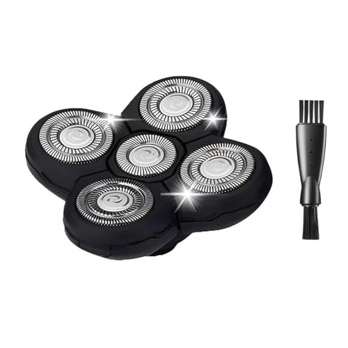 Head Shaver Replacement Blade Compatible with Grooming Bald Head Shaver,5 Blades Shavers Replacemen Heads for Bald Men Freedom Shaving,Electric Razor Blades Heads Compatible with Flex Series Shaving