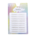 Brown Bottom Lashes Clusters Manga Bottom Lash Individual Wispy Natural Eyelash Clusters Lower False Lashes 100pcs Crisscross Clear Band Under Eyelashes MUQIU37 DIY Anime Lash Extensions (MQ616)