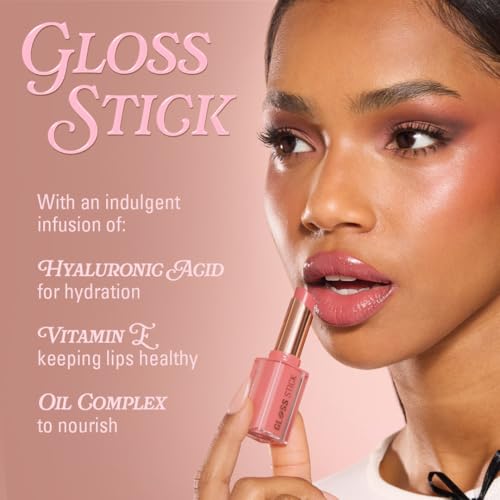 Pout Lip Gloss Stick - Pigmented High-Shine with Hyaluronic Acid