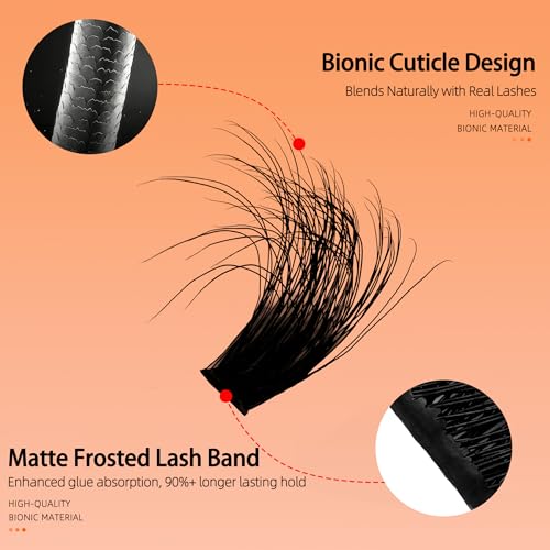 100D Volume Lash Extensions 14-24mm Mix - 240pc