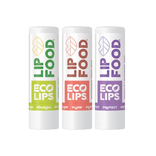 Eco Lips Lip Food - Nutrient Dense & Organic Lip Balm (Nourish, Plump and Protect)