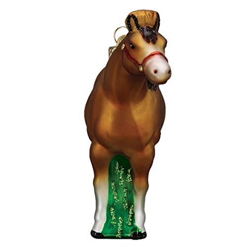 Old World Christmas Ornaments Quarter Horse Glass Blown Ornaments for Christmas Tree