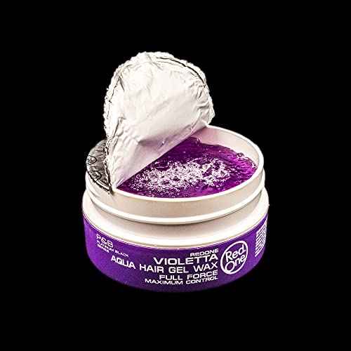 Redone Hair Styling Wax Violetta 150ml | Strong Hold & Maximum Control | Ultra Hold Gel Wax for Men & Women | Lavender Scent | Non-Sticky High Shine Finish | Professional Barber Hair Wax