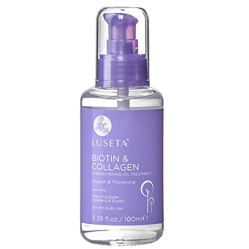LUSETA Biotin & Collagen Hair Oil Serum for Thin Hair