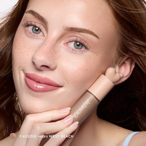 ColourPop West Beach Liquid Bronzer for Face - Buildable Hydrating Contour, Neutral Tan, 0.27 oz