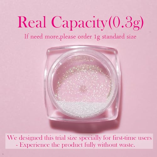 Pretty Diva Moonlight Chrome Nail Powder - Iridescent Aurora Mermaid Pigment
