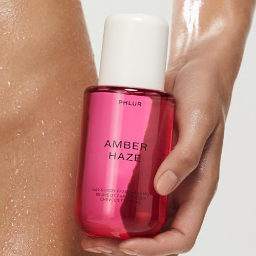 PHLUR Amber Haze Body Mist - Long-Lasting Vanilla & Amber Fragrance, 8 Fl Oz