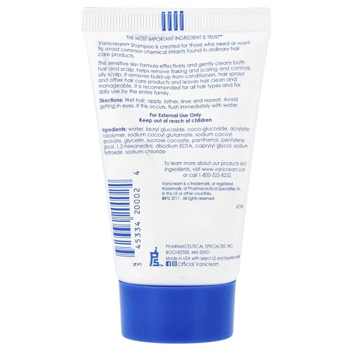Free & Clear Shampoo, 2 Ounce Travel Size (Pack of 1)