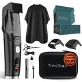 Vacuum Beard Trimmer for Men ? Rechargeable Trimmer with Vacuum, Titanium Blade, Adjustable Comb, Waterproof Cordless Hair Clippers & Beard Kit for Less Mess Grooming