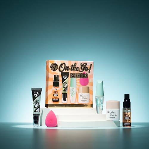 W7 On the Go Essentials Set - Mini Makeup Kit with Primer, Mascara & Bronzer