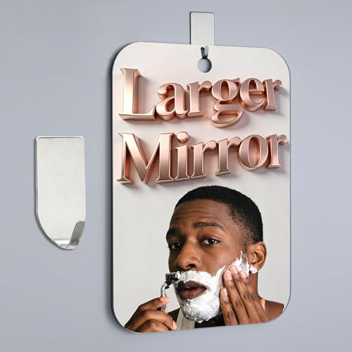 Fogless Shower Mirror for Shaving, 11x8 Inch Anti-Fog