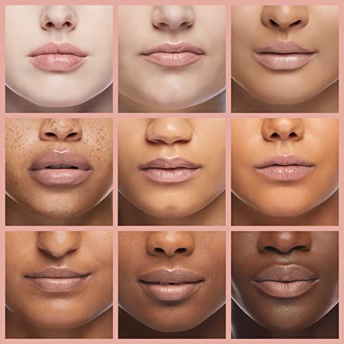 LED Lip Gloss with Mirror & Applicator Brush - Hydrating, Non-Sticky