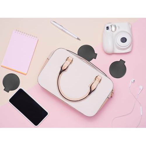 50 Pack Mini Makeup Mirror Compact Mirror Bulk, Compact & Travel Mirrors Small Folding Mirror Round Portable Pocket Mirror for Purse, Women Travel Daily Use(Black)