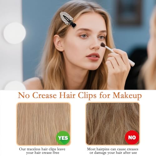 6-Pack Creaseless Hair Clips for Women - No Crease Design