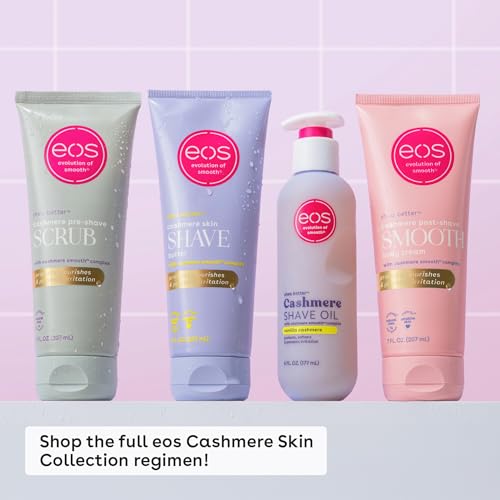eos Vanilla Cashmere Skin Collection 3-Step Bundle - Pre-Shave Scrub,