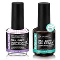 Nail Dehydrator and Acid-Free Primer Set for Acrylic & Gel Nails, 2x15ml